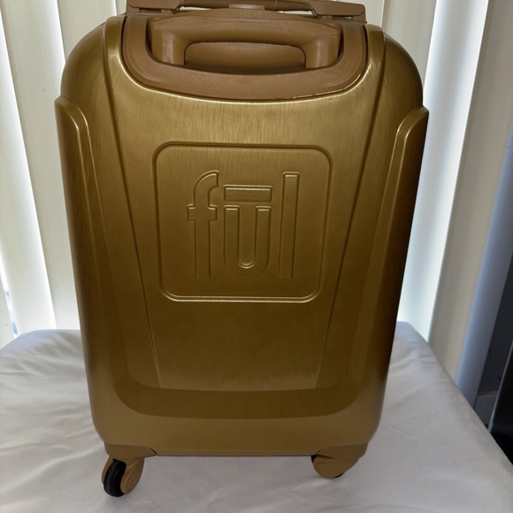 Disney Minnie Mouse FŪL 21" Luggage Spinner Rose Gold - Picture 3 of 9